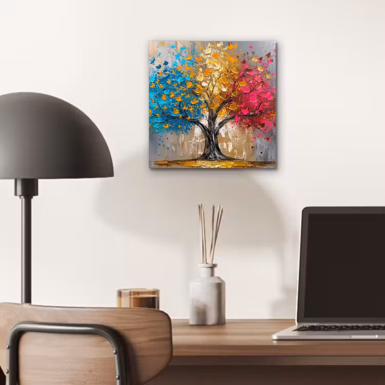 Boom - Kleurrijk - Grijs - Modern aluminium wit klein -sfeer5