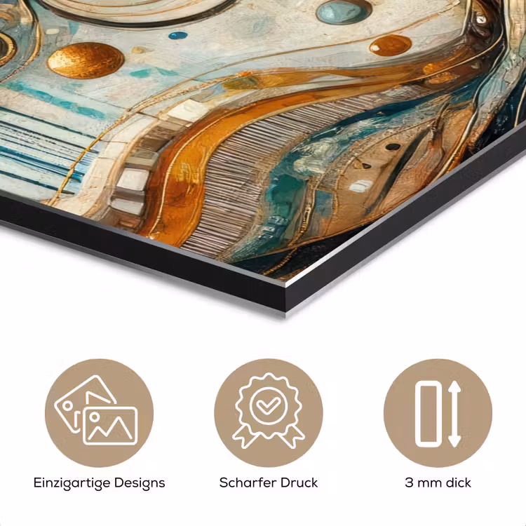 Levensboom - Boom - Abstract - Modern aluminium wit klein -closeup_DE