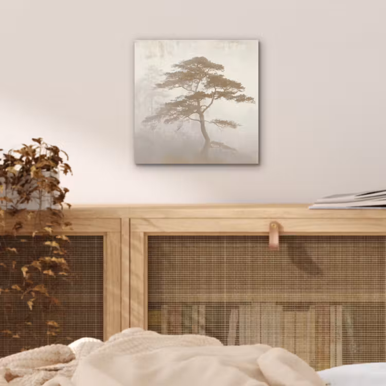Boom - Oosterse stijl - Landschap aluminium wit klein -sfeer3