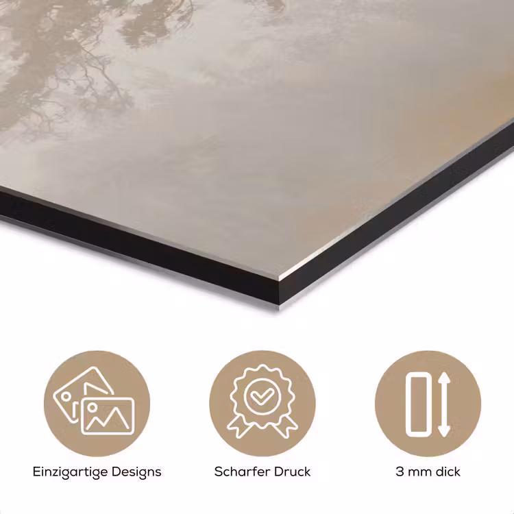 Boom - Oosterse stijl - Landschap aluminium wit klein -closeup_DE