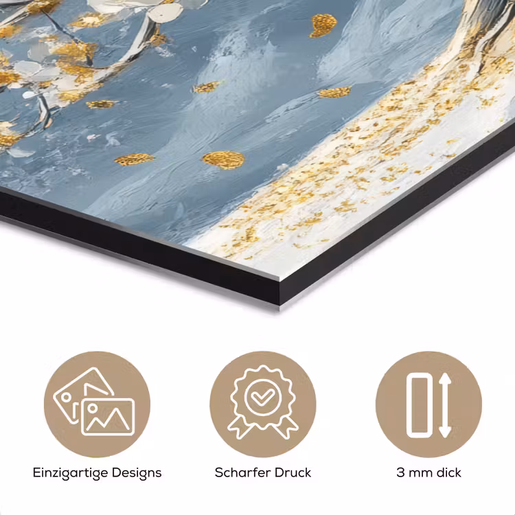 Boom - Winter - Levensboom - Modern - Goud aluminium wit klein -closeup_DE