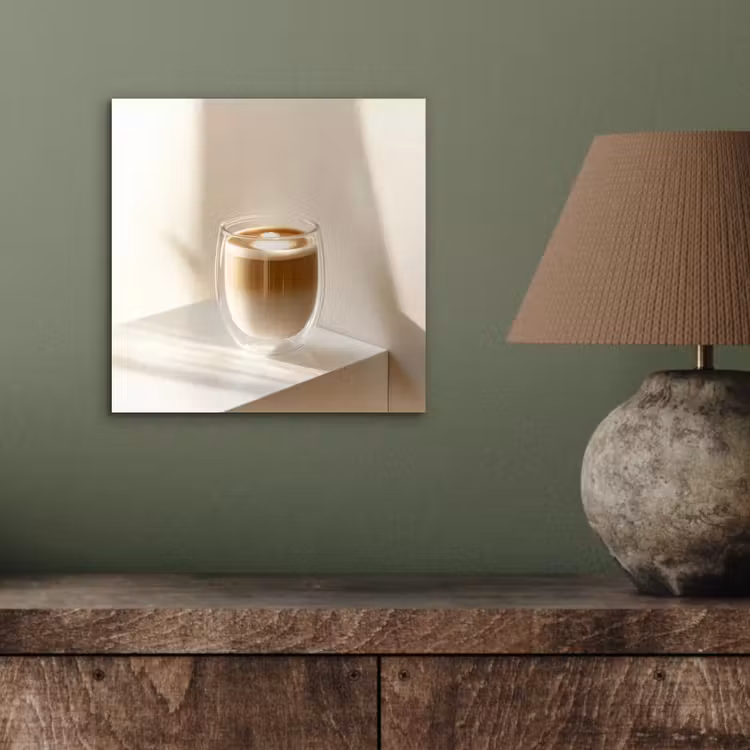 Mok - Latte - Minimalistisch - Schaduw aluminium wit klein -sfeer2