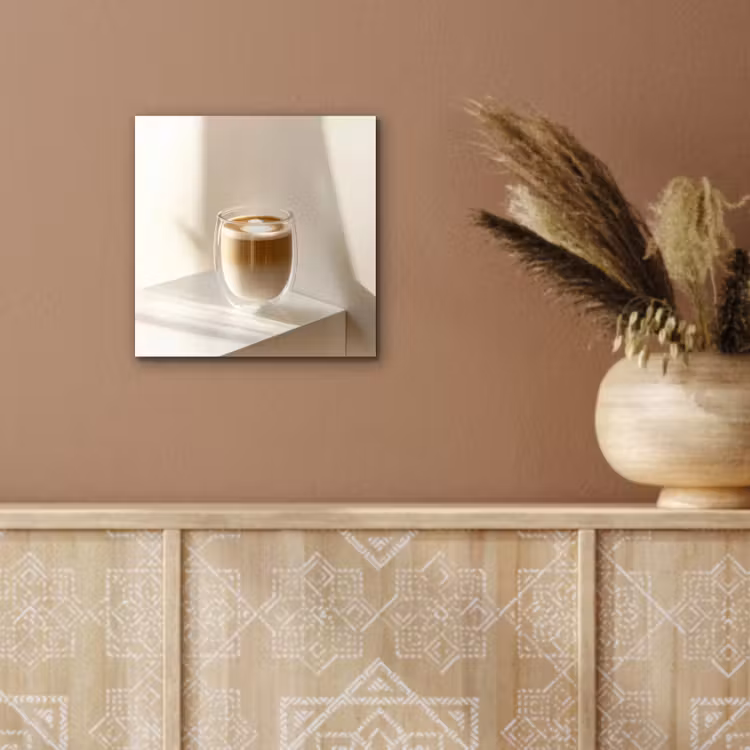 Mok - Latte - Minimalistisch - Schaduw aluminium wit klein -sfeer4