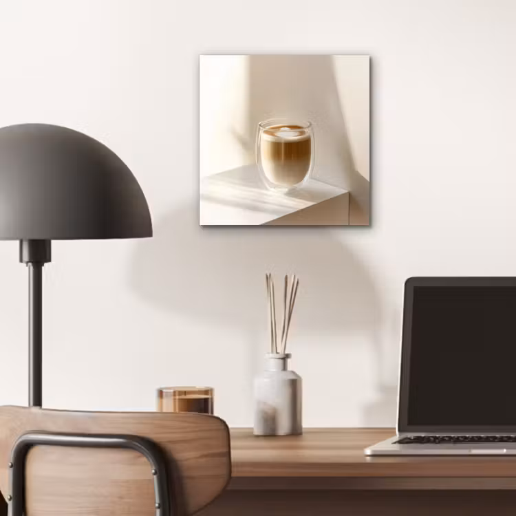 Mok - Latte - Minimalistisch - Schaduw aluminium wit klein -sfeer5