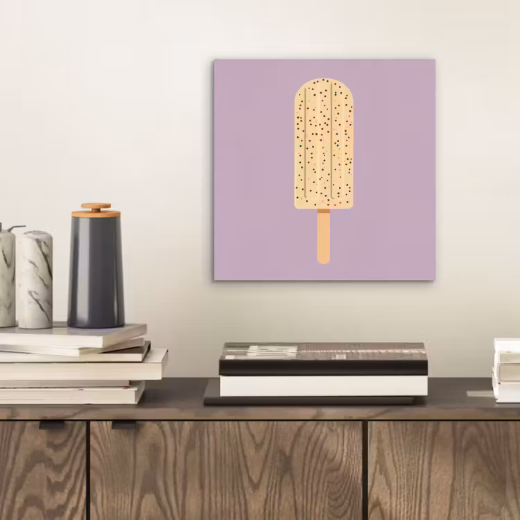 Beige - Ijsje - Spikkels aluminium wit klein -sfeer1