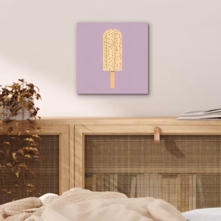 Beige - Ijsje - Spikkels aluminium wit klein -sfeer3