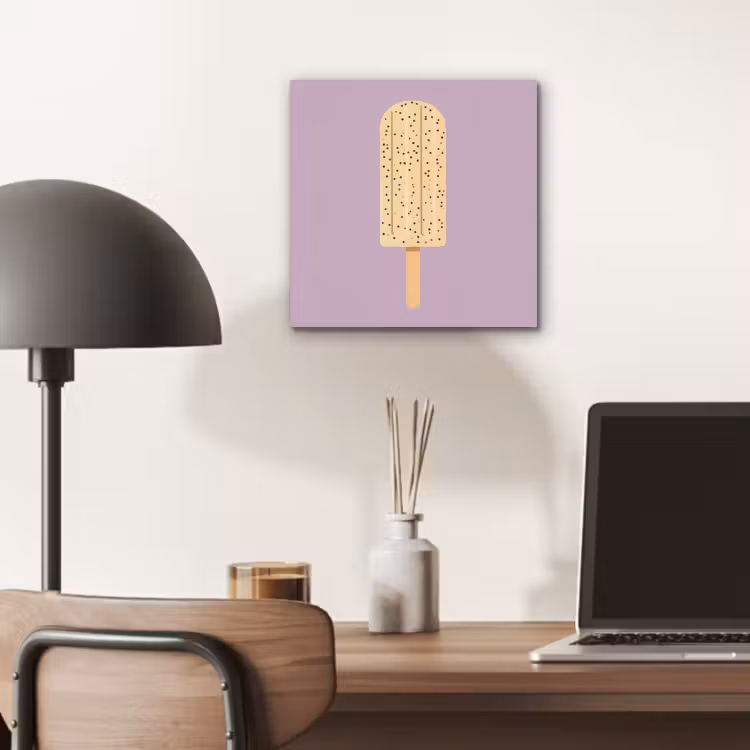 Beige - Ijsje - Spikkels aluminium wit klein -sfeer5