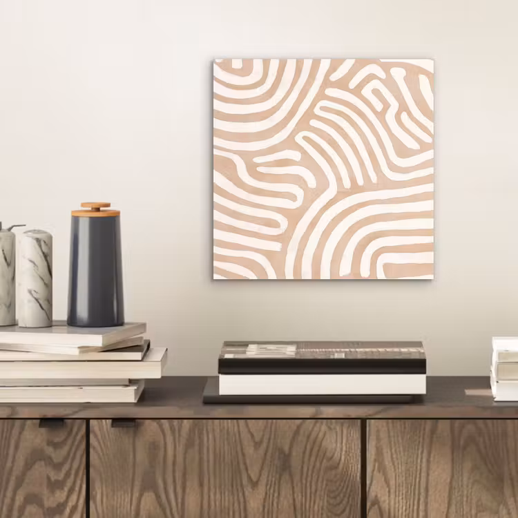 Beige - Aardspatroon aluminium wit klein -sfeer1