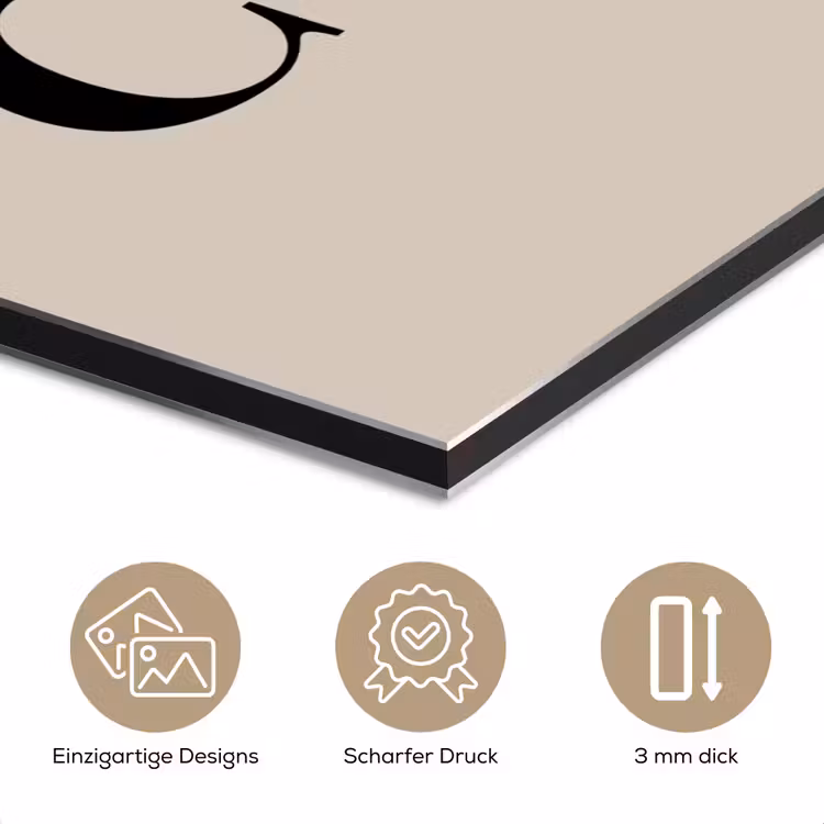 Beige - Winter - Quote - Cozy aluminium wit klein -closeup_DE