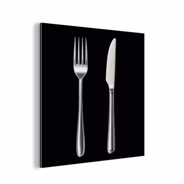 Bestek - Klassiek - Elegant aluminium wit klein -3d