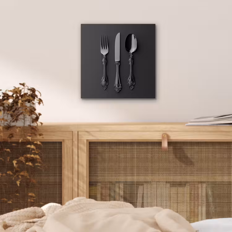 Bestek - Zwart aluminium wit klein -sfeer3