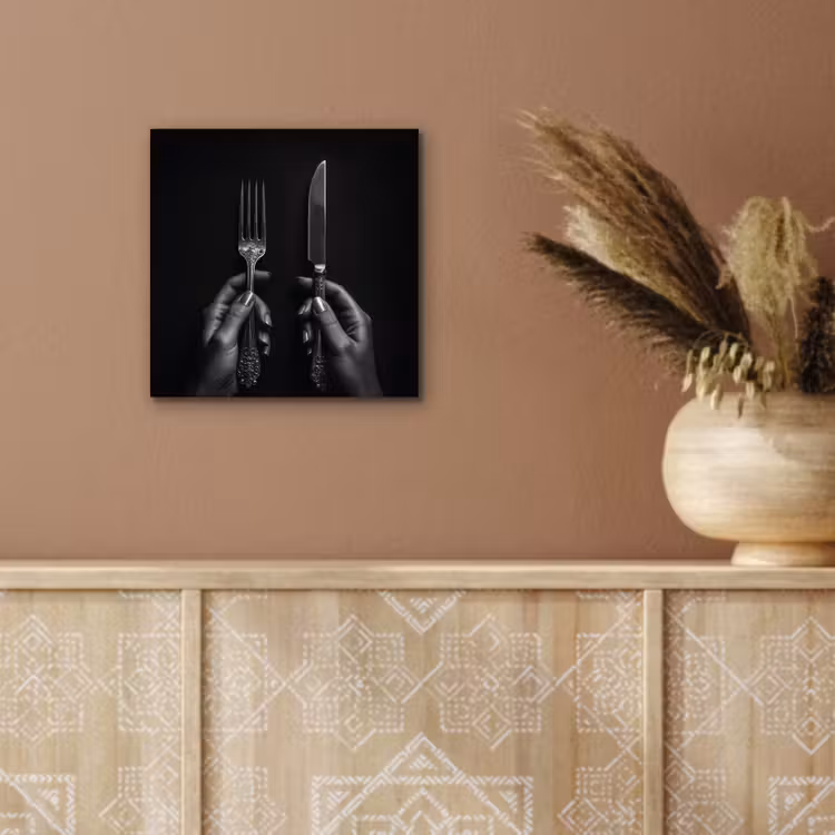Bestek - Zwart - Wit aluminium wit klein -sfeer4
