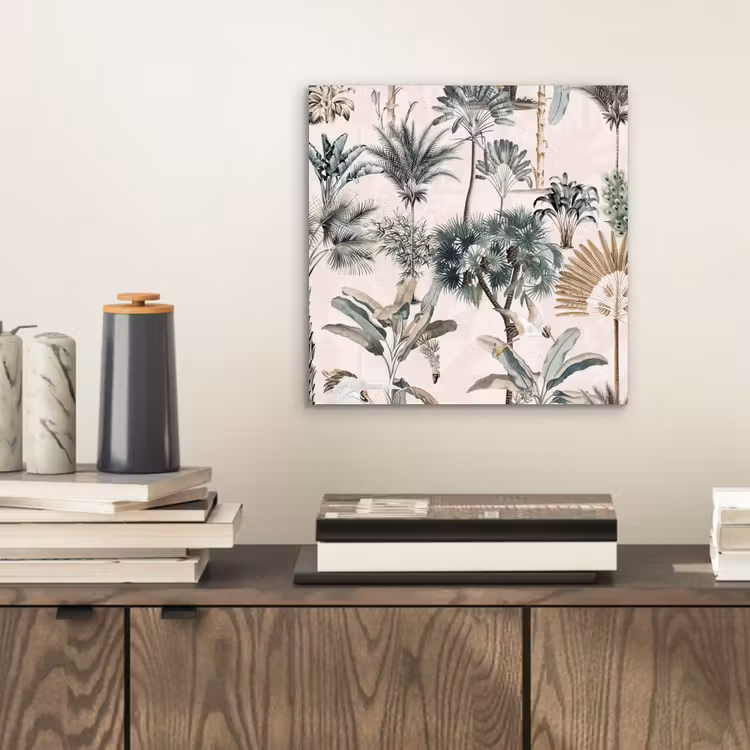Bladeren - Monstera - Jungle - Tropical aluminium wit klein -sfeer1