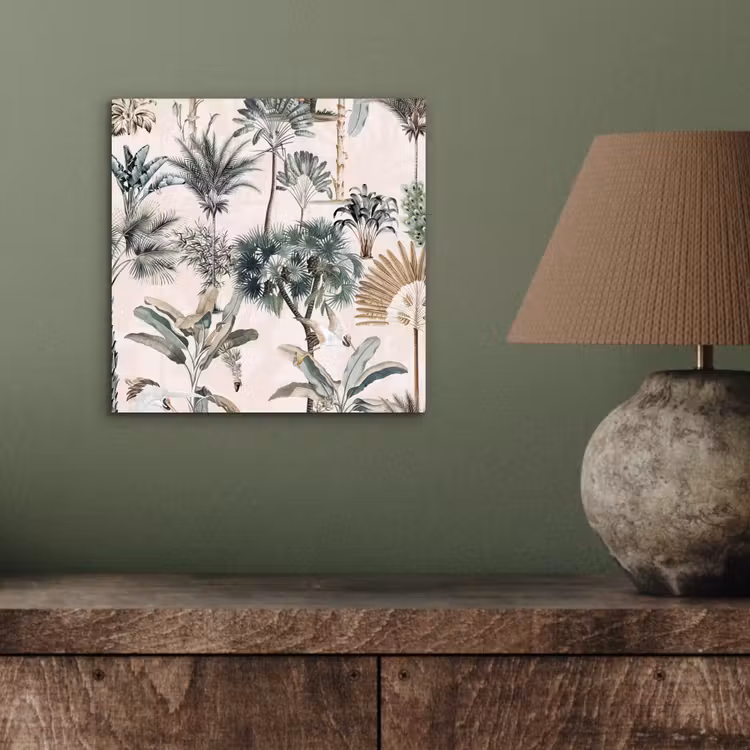 Bladeren - Monstera - Jungle - Tropical aluminium wit klein -sfeer2