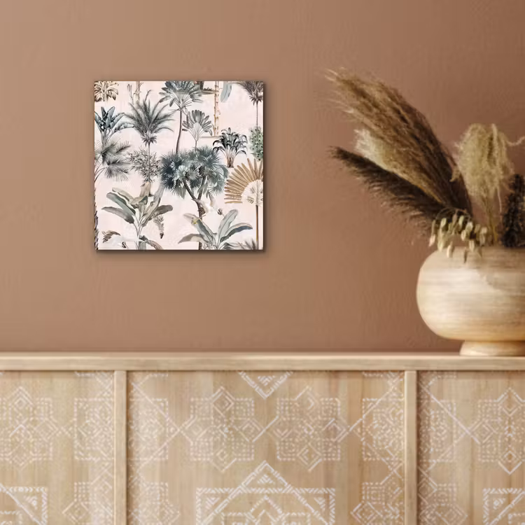 Bladeren - Monstera - Jungle - Tropical aluminium wit klein -sfeer4