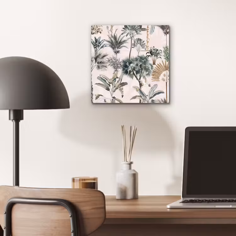 Bladeren - Monstera - Jungle - Tropical aluminium wit klein -sfeer5