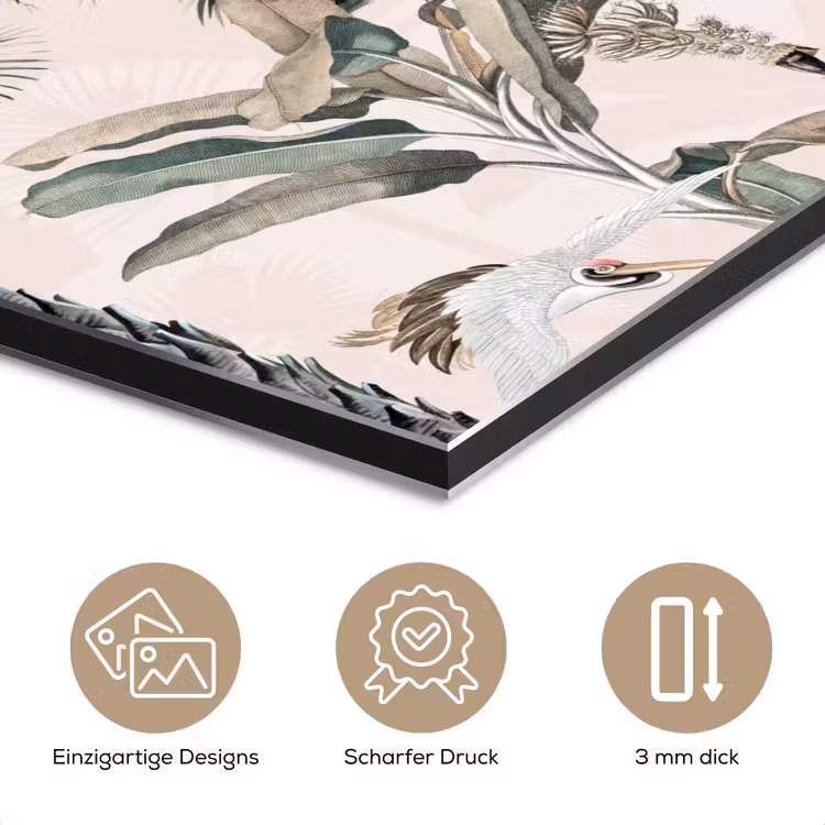 Bladeren - Monstera - Jungle - Tropical aluminium wit klein -closeup_DE