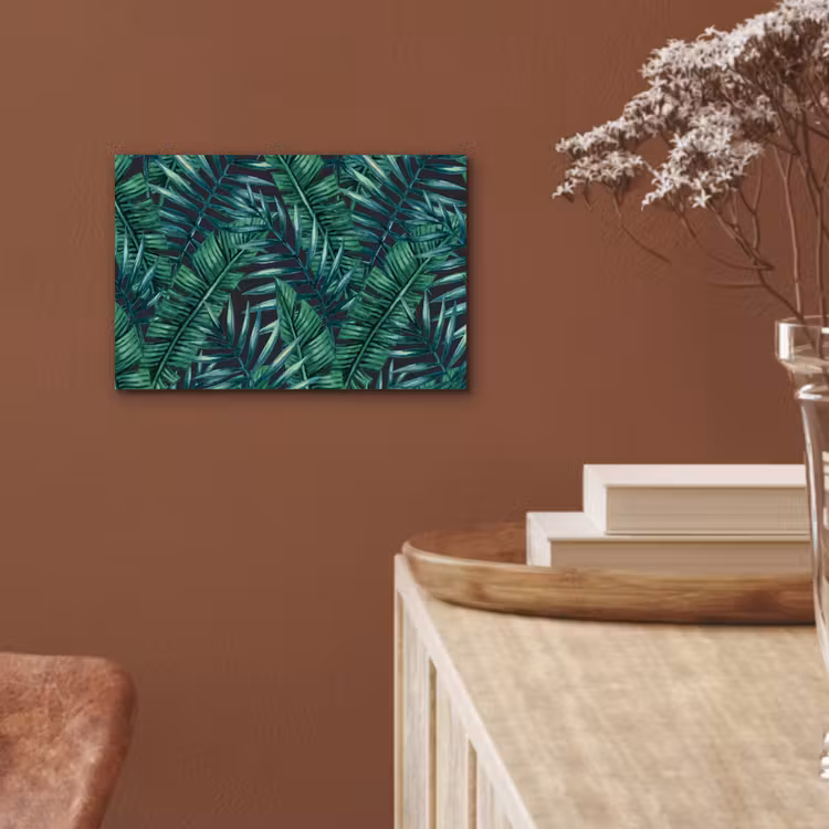 Bladeren - Tropical - Jungle aluminium wit klein -sfeer4