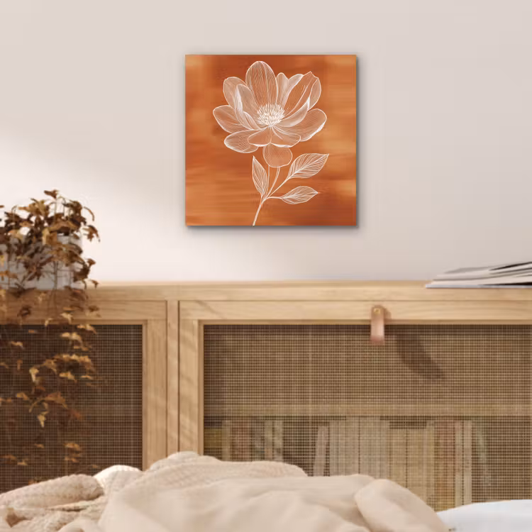 Bloem - Minimalistisch - Wit aluminium wit klein -sfeer3