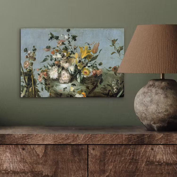 Bloemen - Oude Meesters - Olieverf aluminium wit klein -sfeer2