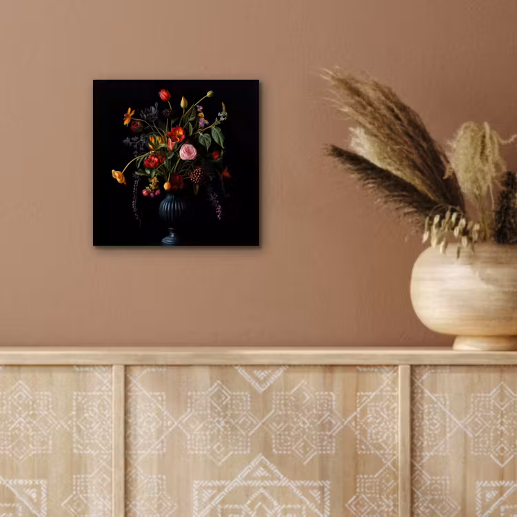 Bloemen - Bessen - Klassiek aluminium wit klein -sfeer4