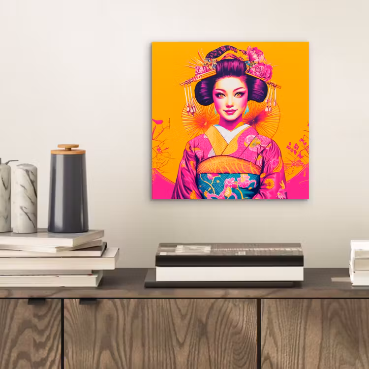 Bloemen - Vrouw - Kimono - Roze aluminium wit klein -sfeer1