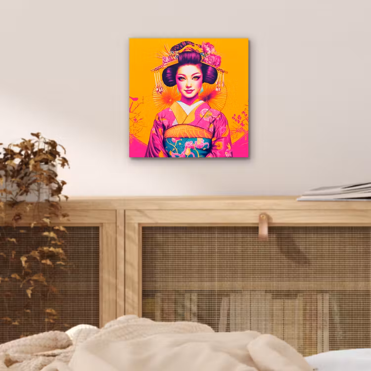 Bloemen - Vrouw - Kimono - Roze aluminium wit klein -sfeer3