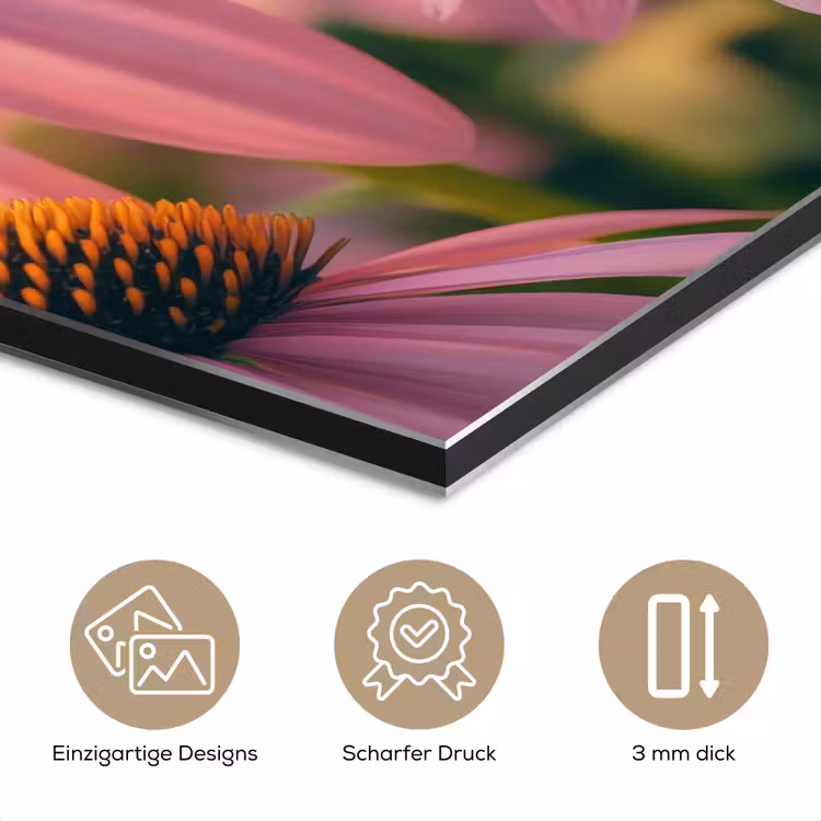 Bloemen - Paars - Bijen aluminium wit klein -closeup_DE