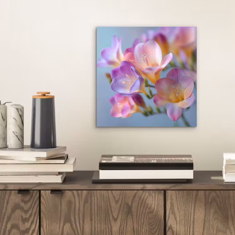 Bloemen - Paars - Overloop - Meeldraden aluminium wit klein -sfeer1