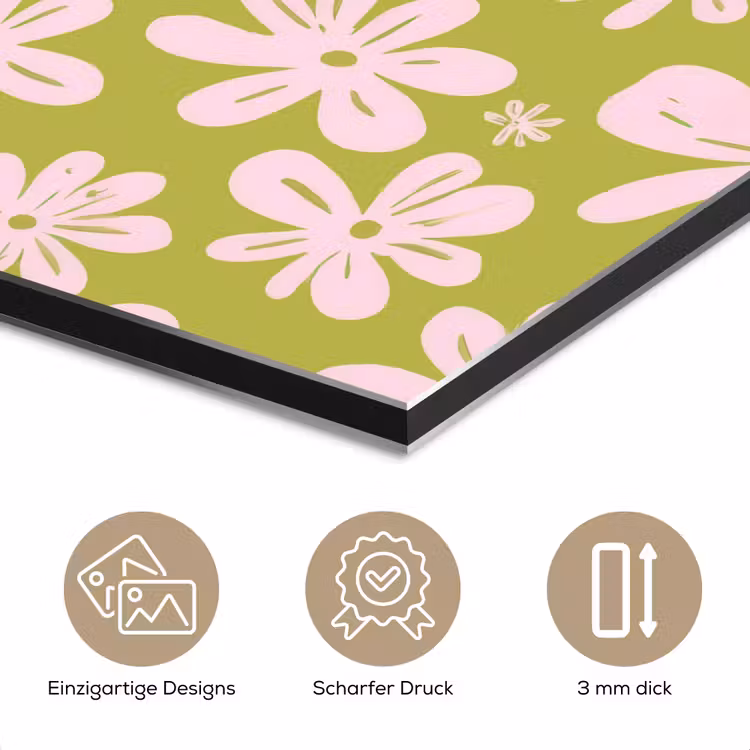 Bloemen - Roze - Getekend - Patroon aluminium wit klein -closeup_DE