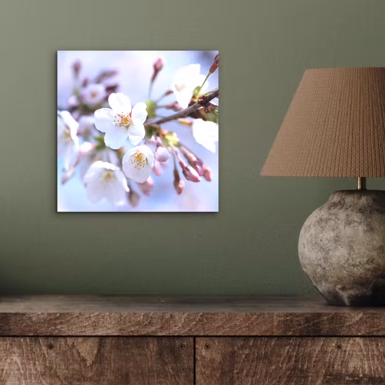 Bloemen - Sakura - Tak - Bloesem takken aluminium wit klein -sfeer2