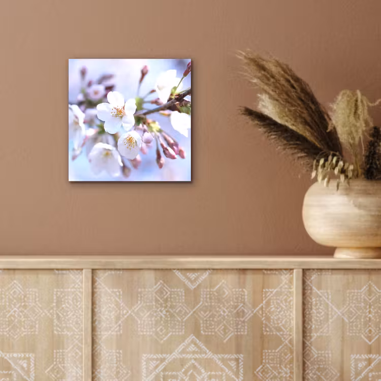 Bloemen - Sakura - Tak - Bloesem takken aluminium wit klein -sfeer4