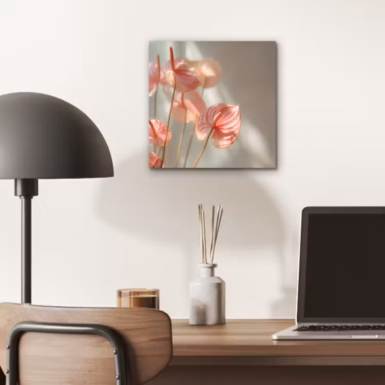 Bloemen - Stelen - Roze - Schaduw aluminium wit klein -sfeer5