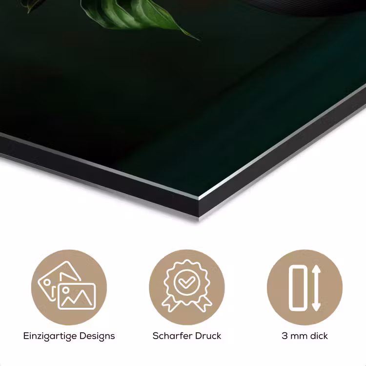 Bloemen - Vaas - Zwart aluminium wit klein -closeup_DE