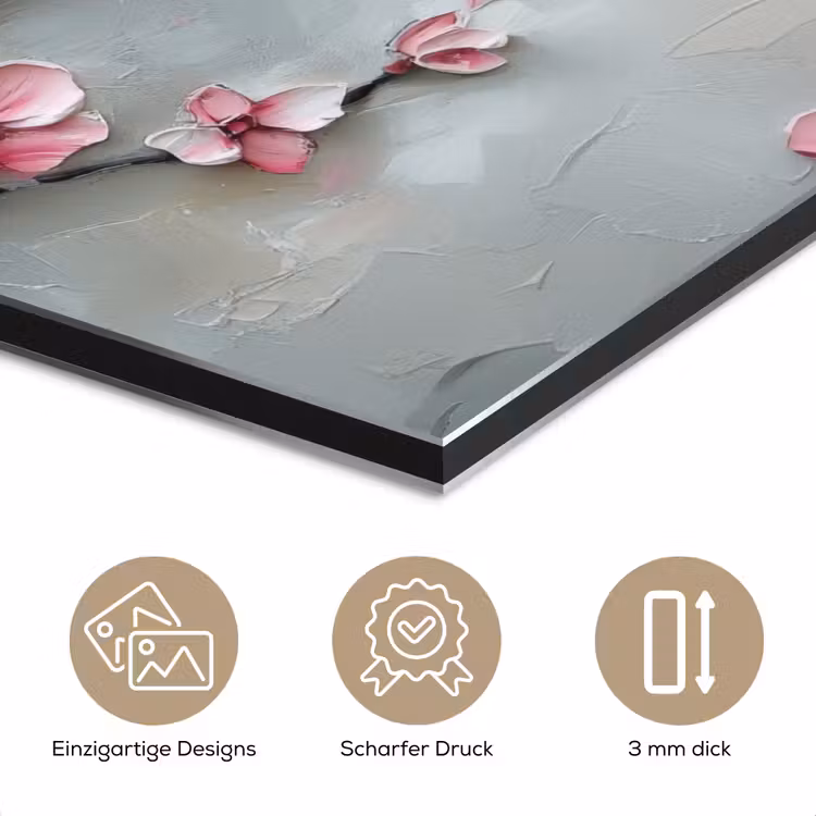 Bloesem - Kunstzinnig - Roze - Sakura aluminium wit klein -closeup_DE