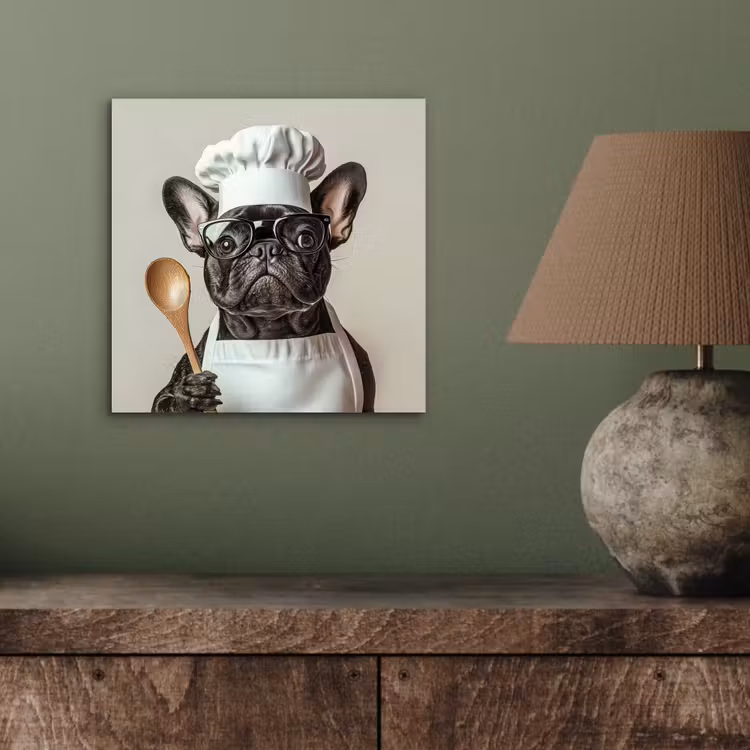 Bril - Hond - Kok aluminium wit klein -sfeer2