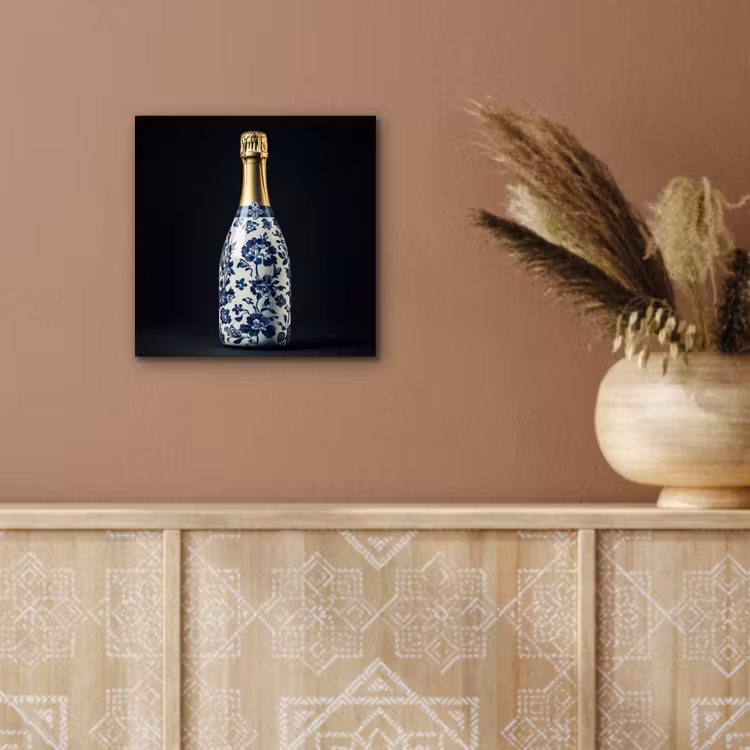 Champagne - Bloemen - Goud - Chique aluminium wit klein -sfeer4