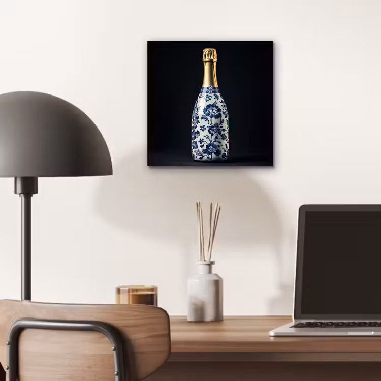 Champagne - Bloemen - Goud - Chique aluminium wit klein -sfeer5