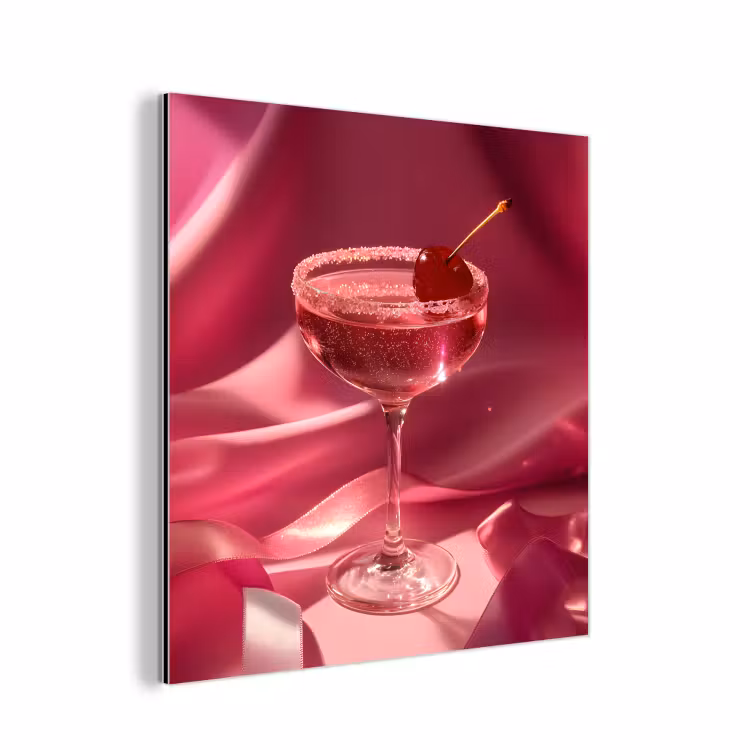 Cocktail - Pink - Luxe aluminium wit klein -3d