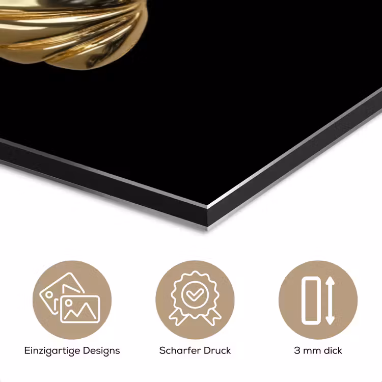 Croissant - Brood - Goud - Zwart aluminium wit klein -closeup_DE