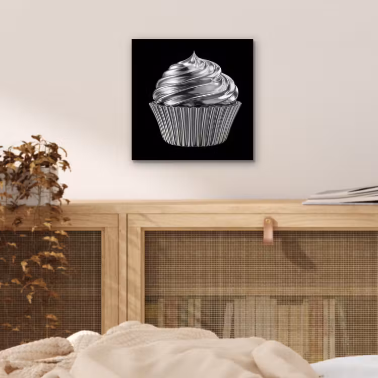 Cupcake - Luxueus - Zilver aluminium wit klein -sfeer3