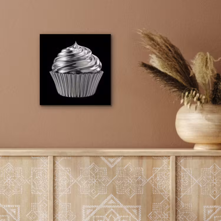 Cupcake - Luxueus - Zilver aluminium wit klein -sfeer4