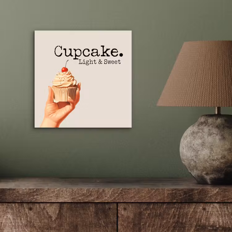 Cupcake - Zoet - Kers aluminium wit klein -sfeer2