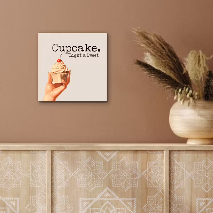 Cupcake - Zoet - Kers aluminium wit klein -sfeer4