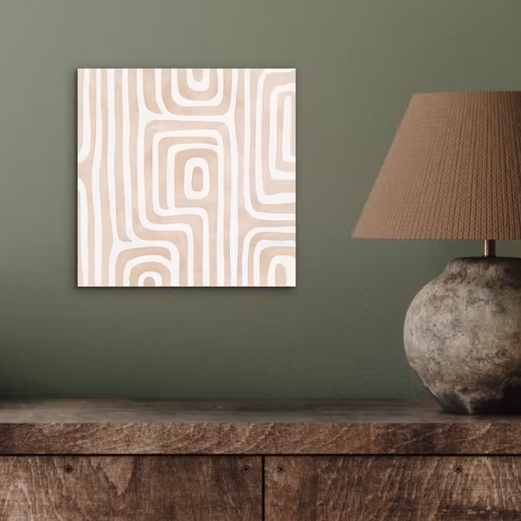 Decoratief - Labyrint - Beige aluminium wit klein -sfeer2