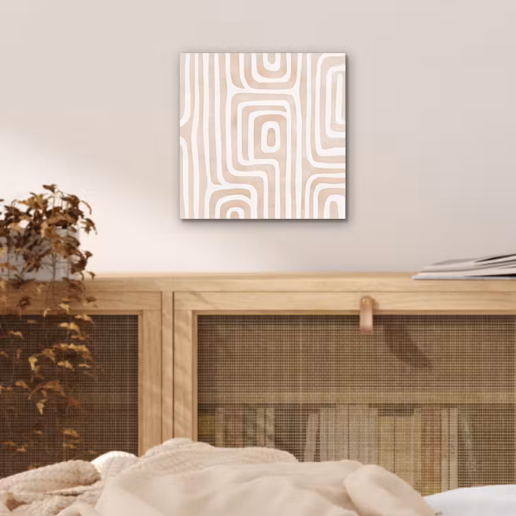 Decoratief - Labyrint - Beige aluminium wit klein -sfeer3