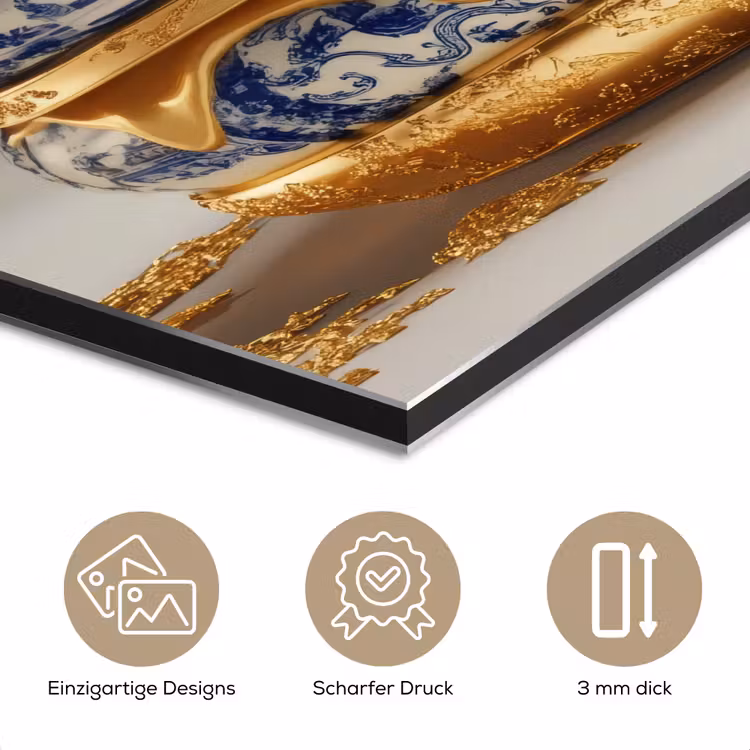 Delftsblauw - Goud - Burger aluminium wit klein -closeup_DE