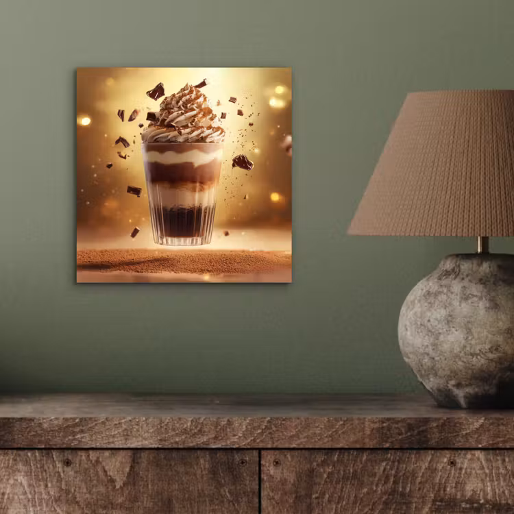 Dessert - Chocolade - Zoet - Eten aluminium wit klein -sfeer2