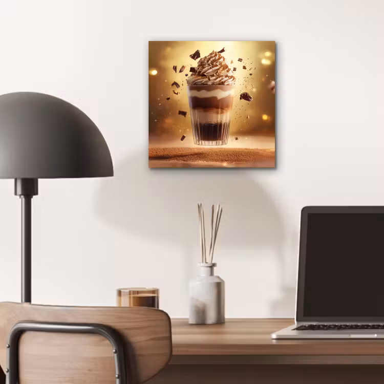 Dessert - Chocolade - Zoet - Eten aluminium wit klein -sfeer5