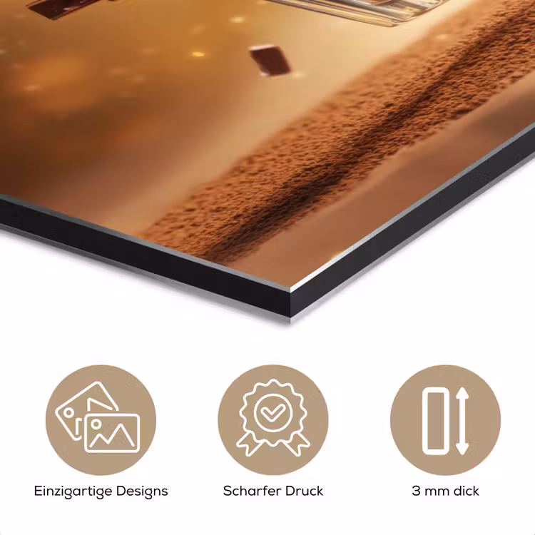Dessert - Chocolade - Zoet - Eten aluminium wit klein -closeup_DE